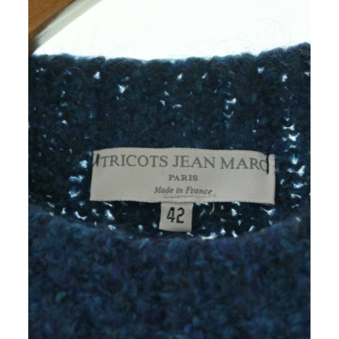 TRICOTS JEANMARC ニット・セーター 42(XS位) 青