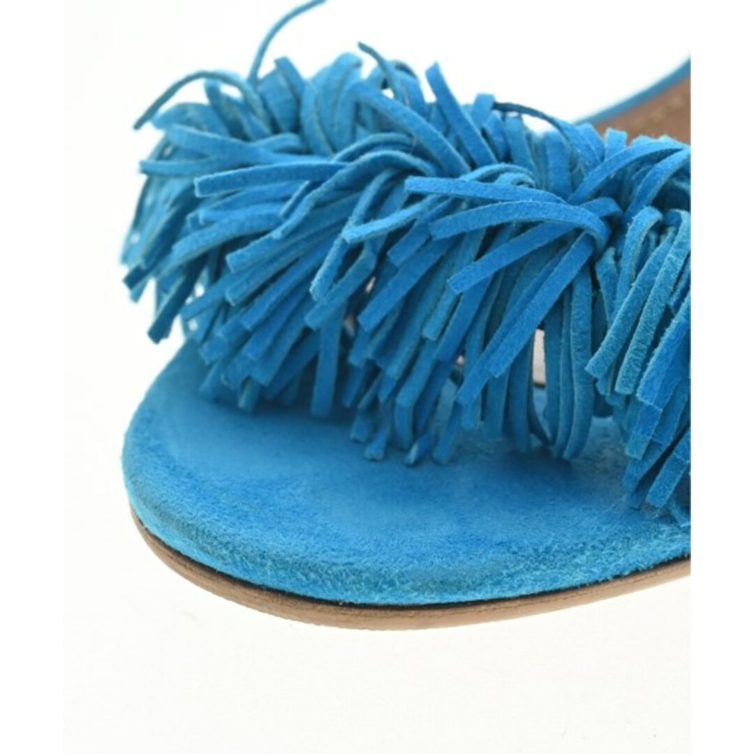 Aquazzura - AQUAZZURA アクアズーラ サンダル 37(24cm位) 水色 【古着