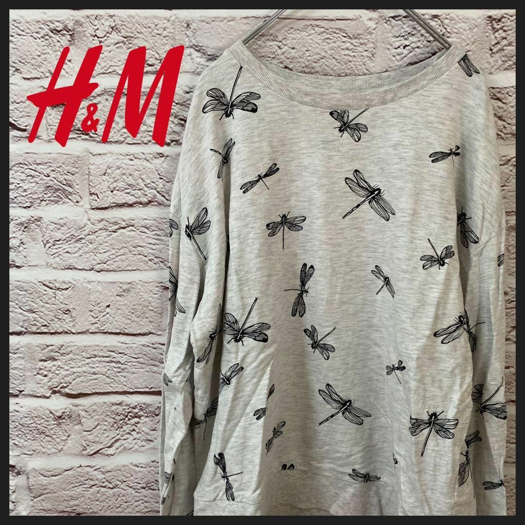 H&M(エイチアンドエム)のh&m ロンT トレーナー メンズ　レディース　[ L ] レディースのトップス(Tシャツ(長袖/七分))の商品写真