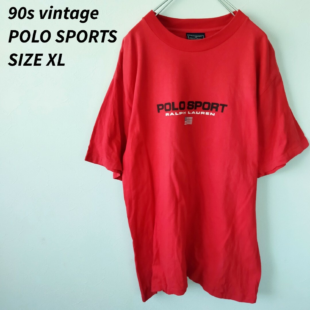 美品 90s vintage　POLO SPORT ポロスポーツ　センターロゴ | フリマアプリ ラクマ