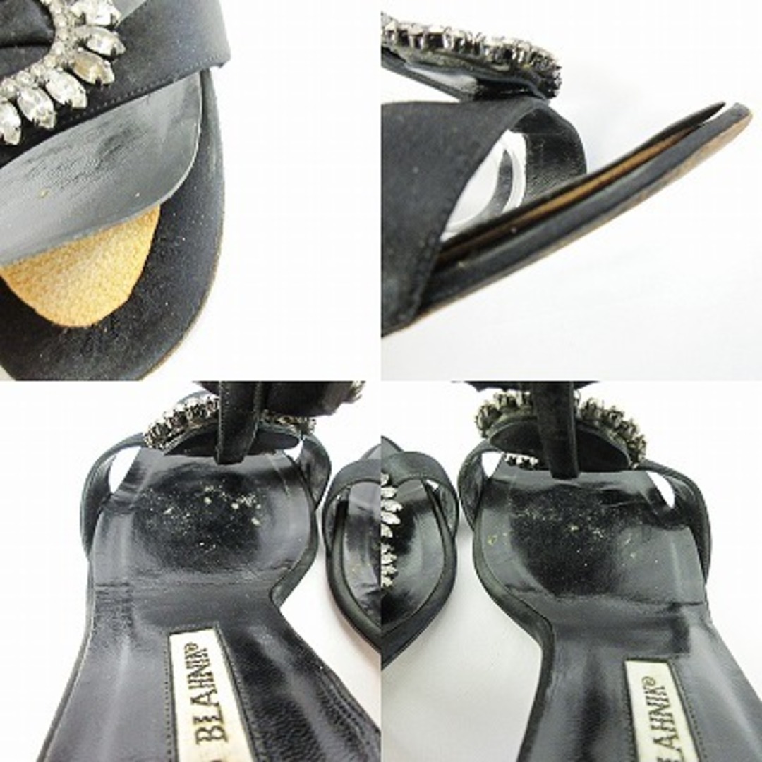 MANOLO BLAHNIK マノロブラニク ハンギシ 3連 サンダル ピンヒール