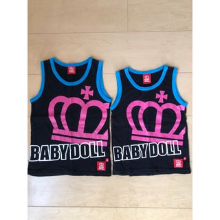 ベビードール(BABYDOLL)のベビードール☆兄弟セット　90 100 ノースリーブ　タンクトップ　2点(Tシャツ/カットソー)