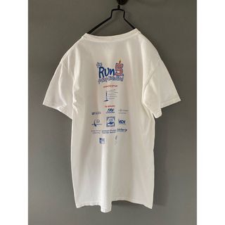 ビンテージ 袖無 Tシャツ タンクトップ  白 エンジン レース 企業 旗