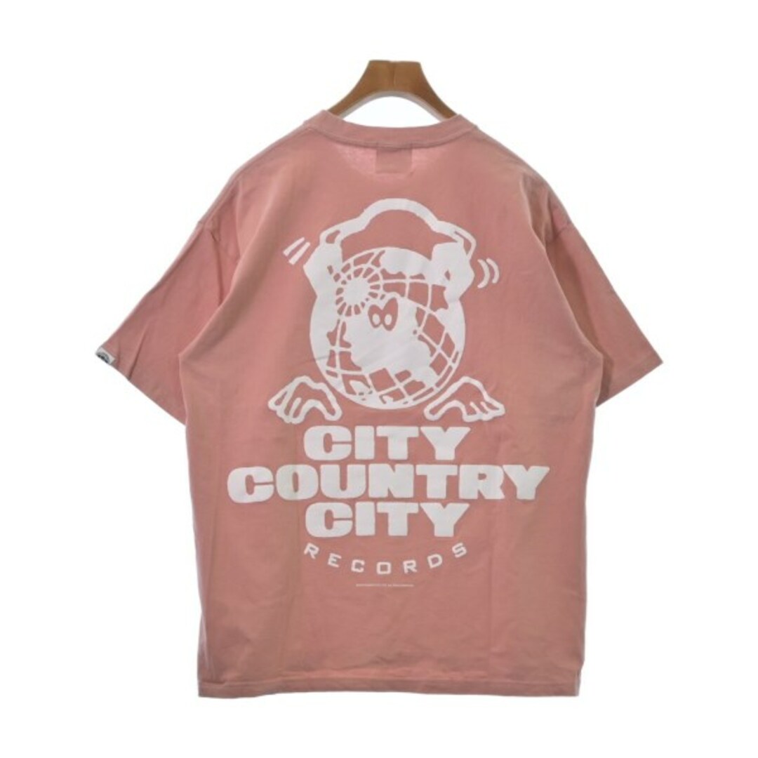 CITY COUNTRY CITY Tシャツ・カットソー M ピンク 【古着】【中古】 メンズのトップス(Tシャツ/カットソー(半袖/袖なし))の商品写真