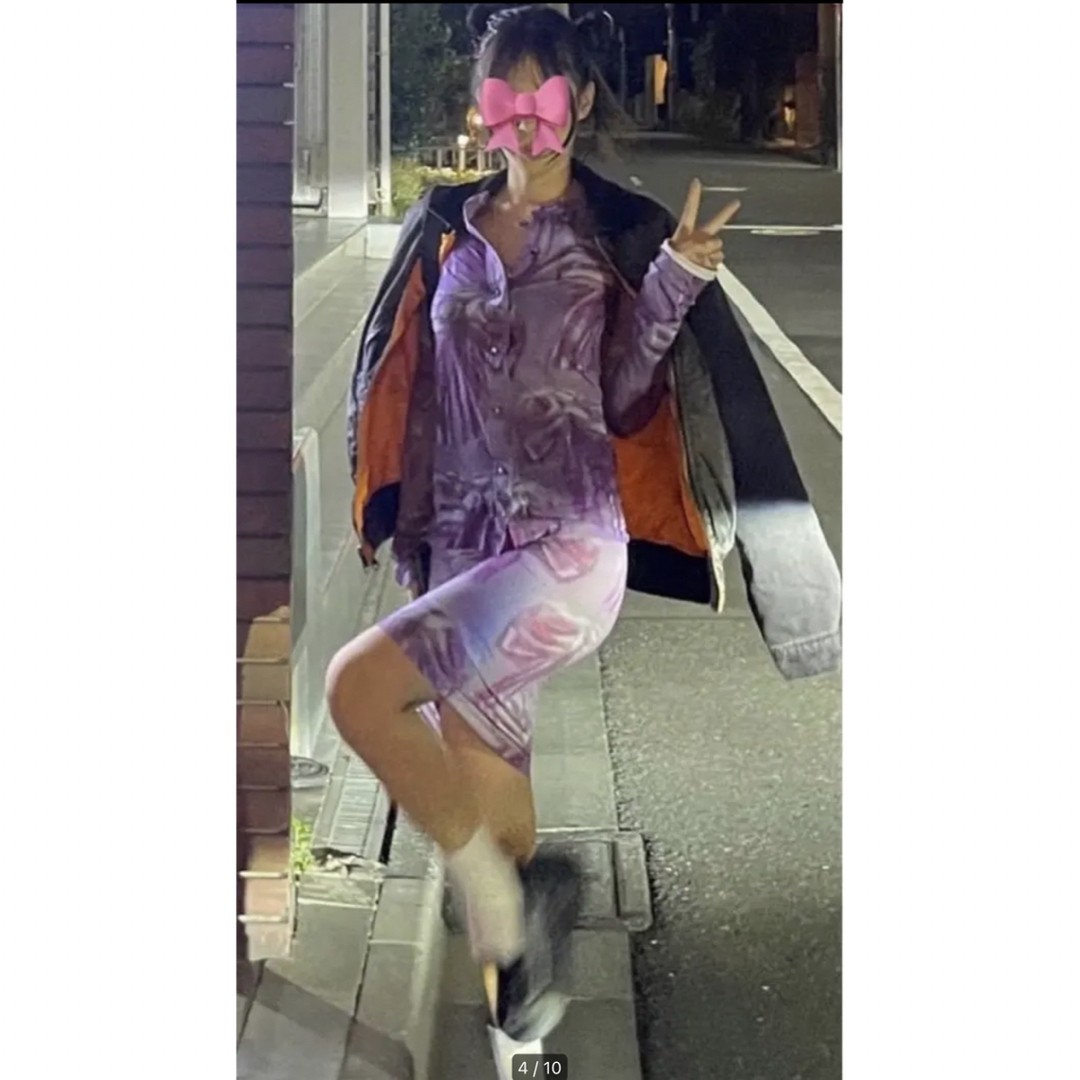 Acne Studios - BLACKPINKジェニ着用☆リボンプリントシャツの Acne Studios - BLACKPINKジェニ着用☆リボンプリントシャツの