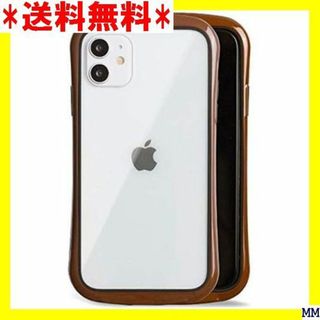 ２ iPhone ケース 耐衝撃 バックケース 背面カバー ウン 茶色 1002(モバイルケース/カバー)