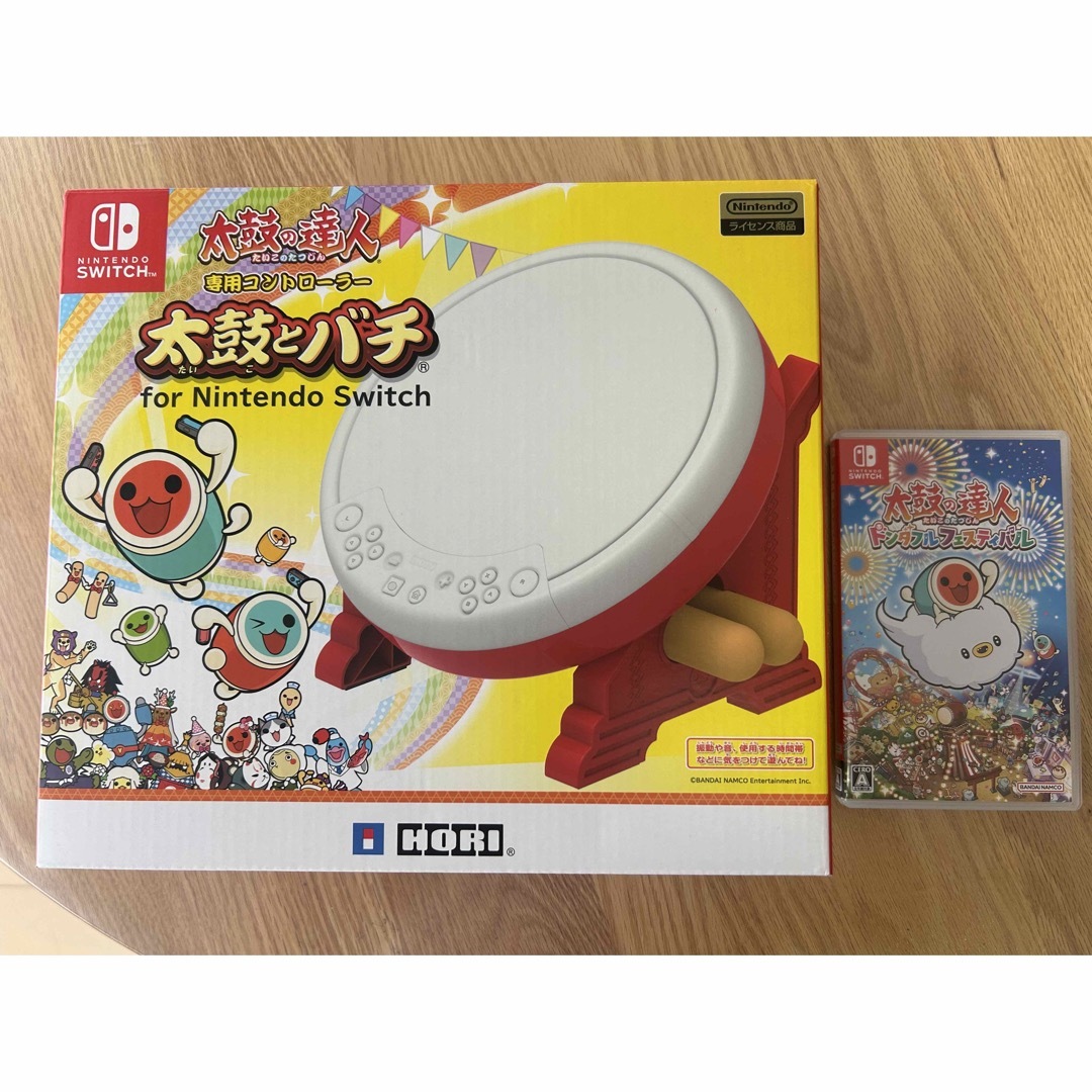 太鼓の達人 ドンダフルフェスティバル Switchと太鼓／バチのセット-