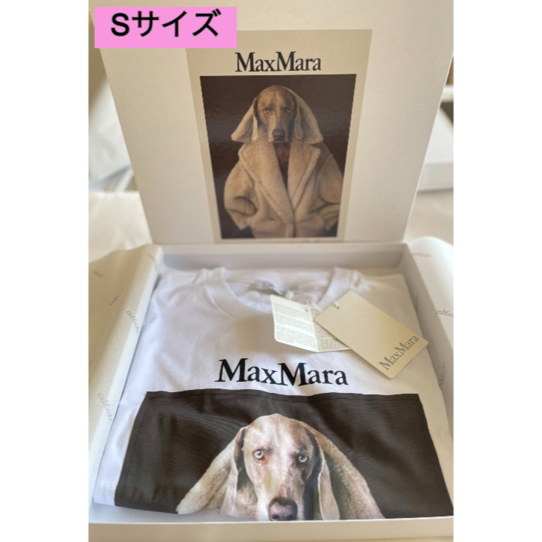 Max Mara - MAX MARA 新作 大人気 DOG Tシャツ ホワイト S 新品・未