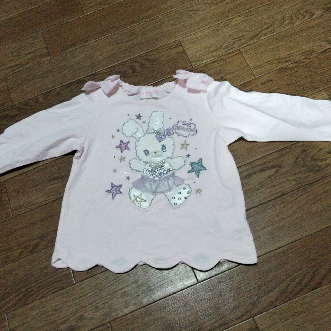 mezzo piano(メゾピアノ)のMezzoPiano　長袖カットソー キッズ/ベビー/マタニティのキッズ服女の子用(90cm~)(Tシャツ/カットソー)の商品写真