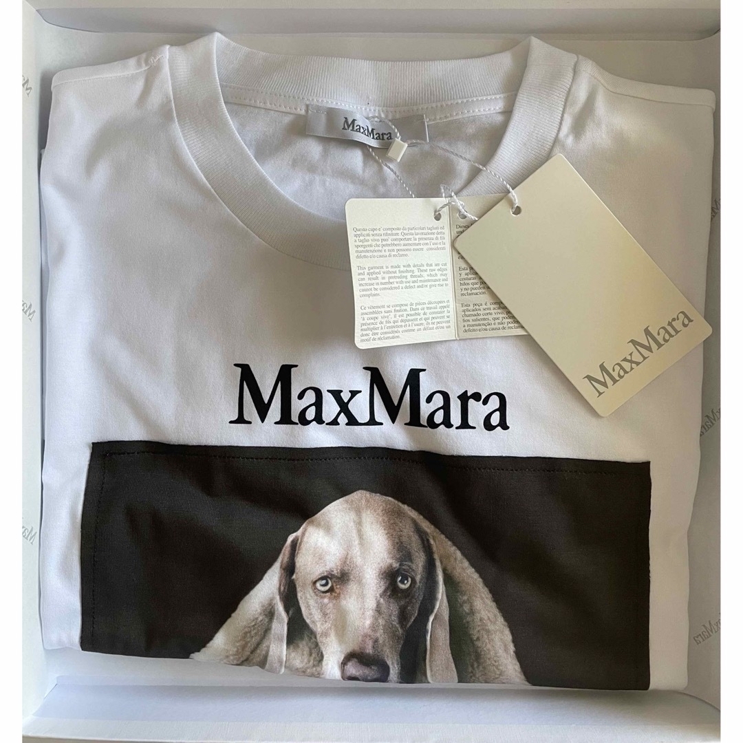 MAX MARA  新作 大人気 DOG Tシャツ ホワイト M 新品・未使用 2