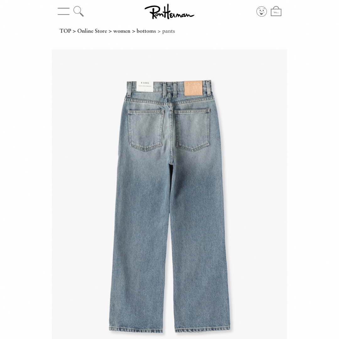 ロンハーマン B-SIDES JEANS リラックス ストレート デニム パンツ