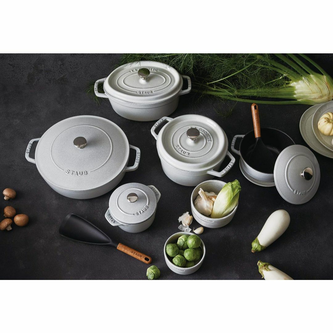 クリアランス特売 staub ストウブ 「 ワナベ カンパーニュ L 20cm 」 両手 鋳物 ホ 調理道具/製菓道具 