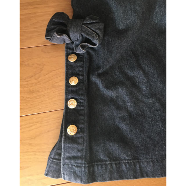 INGEBORG(インゲボルグ)のインゲボルグ 黒のデニムジャンバースカート レディースのスカート(ロングスカート)の商品写真
