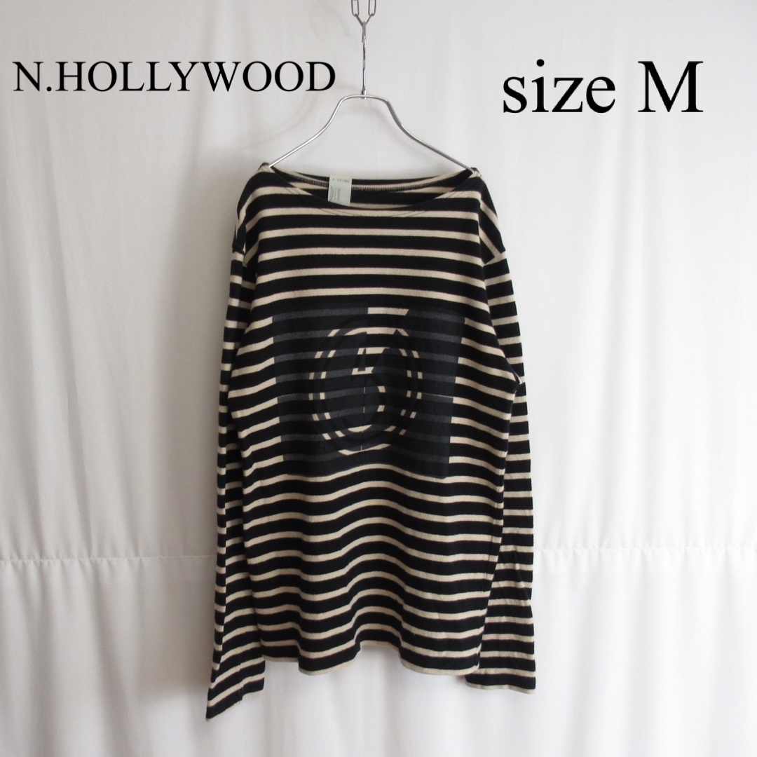 N.HOLLYWOOD コットン ボーダー Tシャツ カットソー バスクシャツ