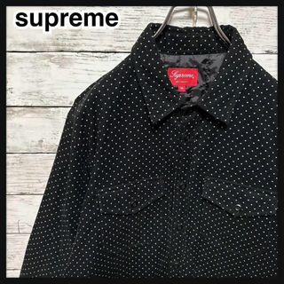 シュプリーム(Supreme)の【即完売モデル】シュプリーム☆総柄　ドット　コーデュロイ　中綿　ジャケット　美品(ブルゾン)