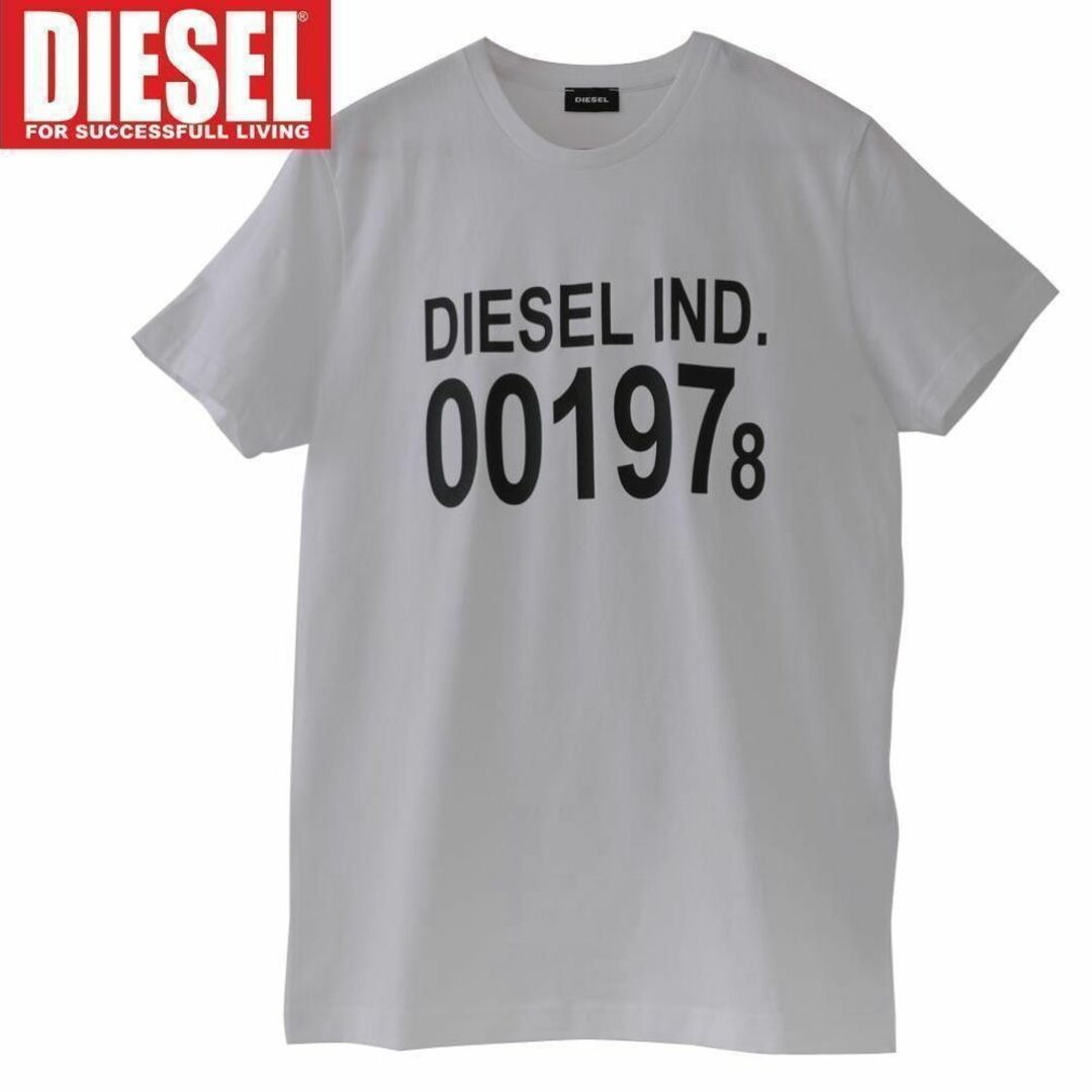 ディーゼル　diesel ロゴTシャツ　白　Lサイズ