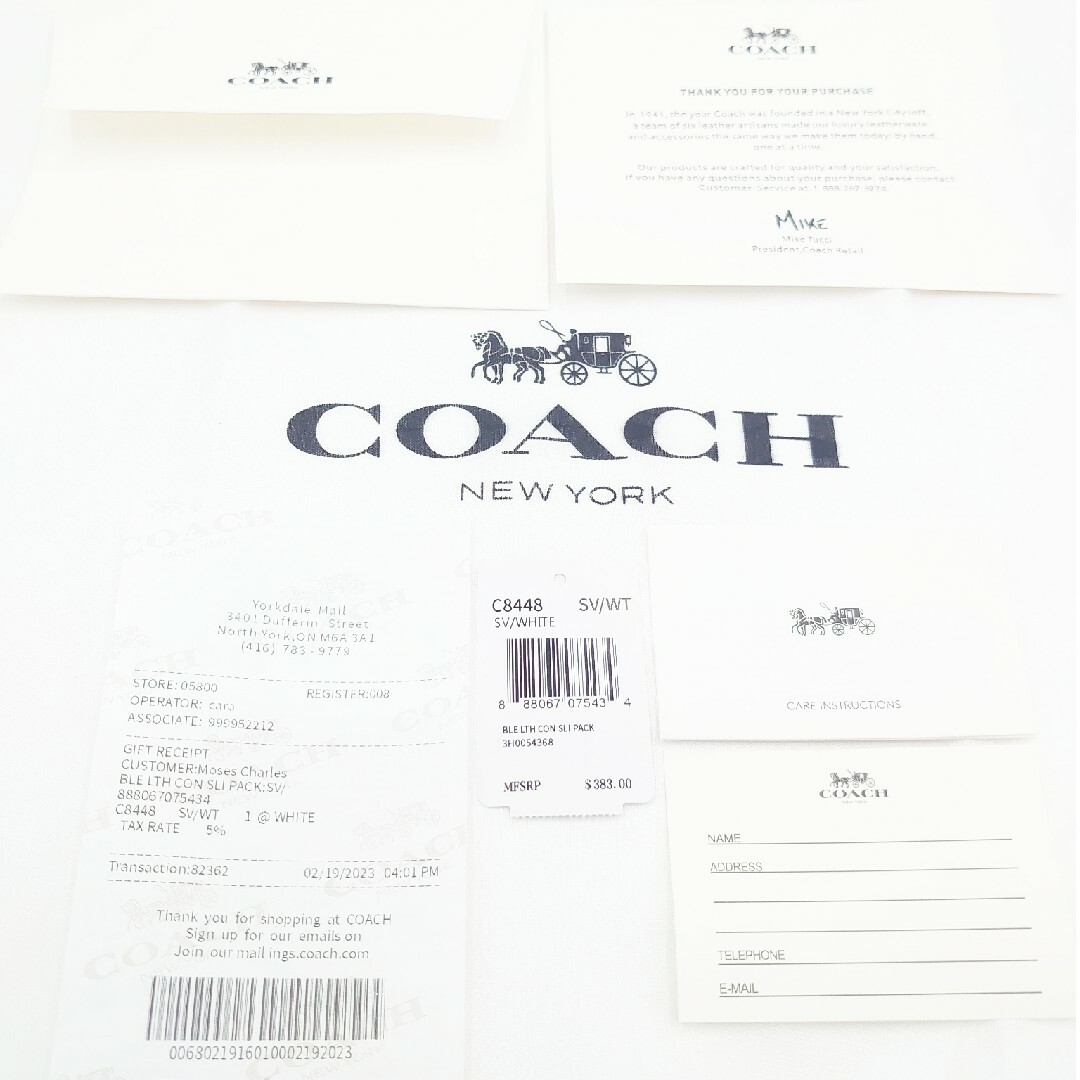 COACH - COACH デンプシー トートバッグ 2way シグネチャー ホワイトの