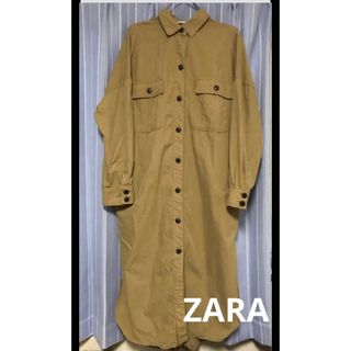 ザラ(ZARA)のZARA ザラ　ワイドロングシャツ　MーLサイズ(シャツ/ブラウス(長袖/七分))