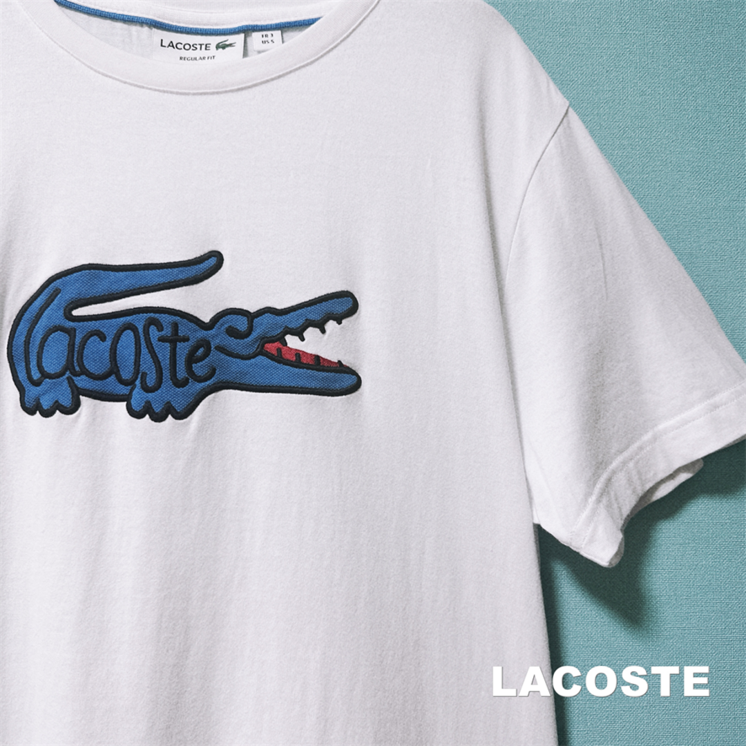 【LACOSTE】ラコステ ビッグワニプリント Tシャツ