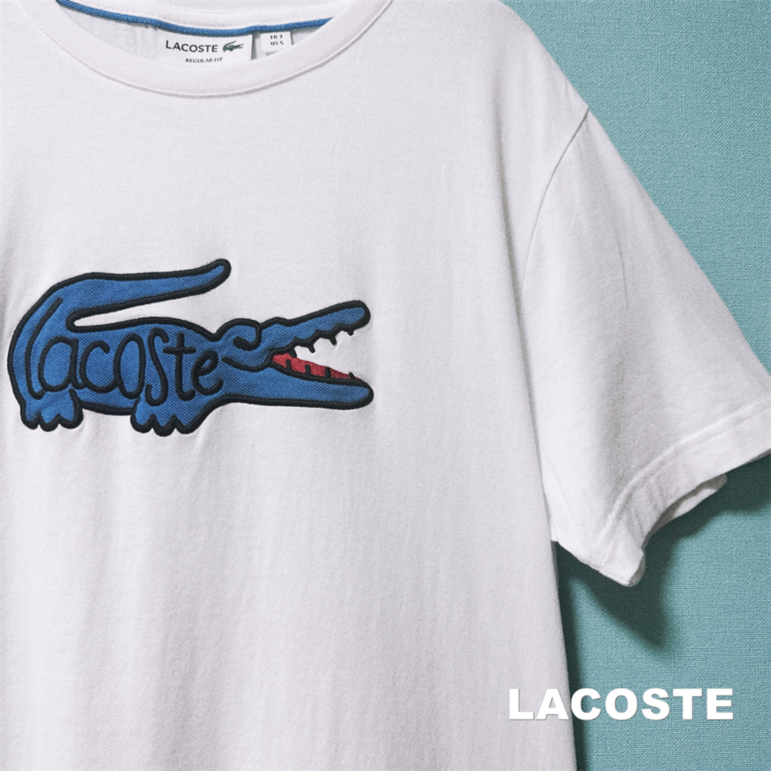 LACOSTE - 【LACOSTE】ラコステ ビッグワニプリント Tシャツの通販 by