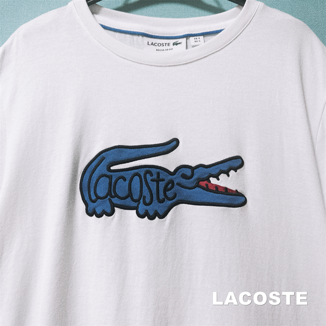 【LACOSTE】ラコステ ビッグワニプリント Tシャツ