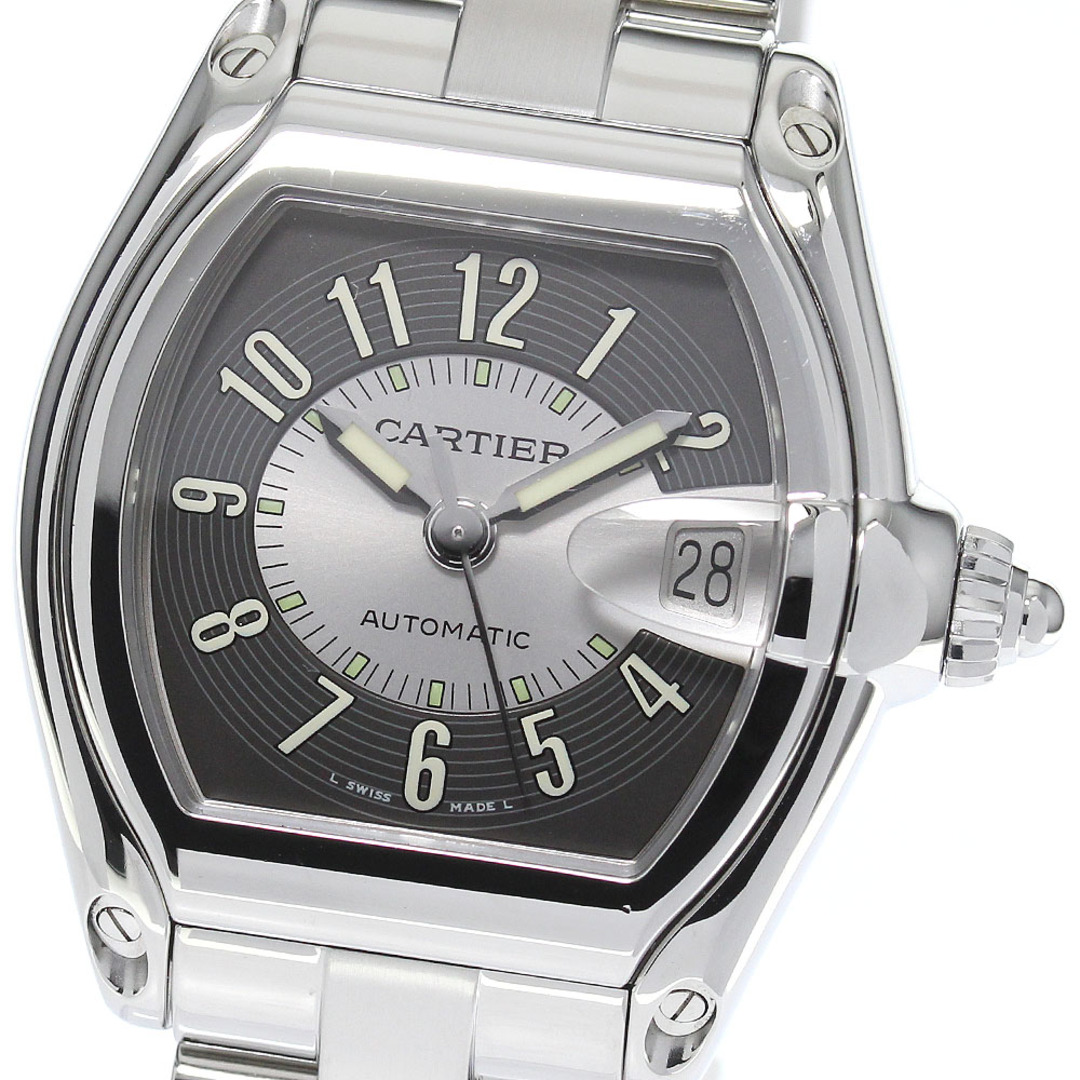 カルティエ CARTIER W62001V3 ロードスターLM デイト 自動巻き メンズ 良品 _762509