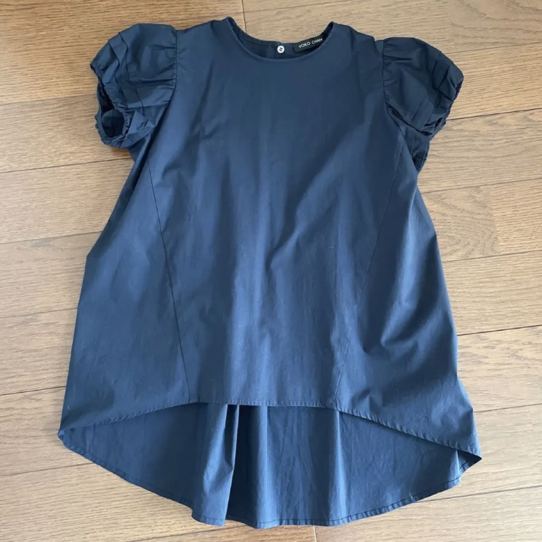 新品 YOKO CHAN Puff-sleeve Cut-sew 38ブラック