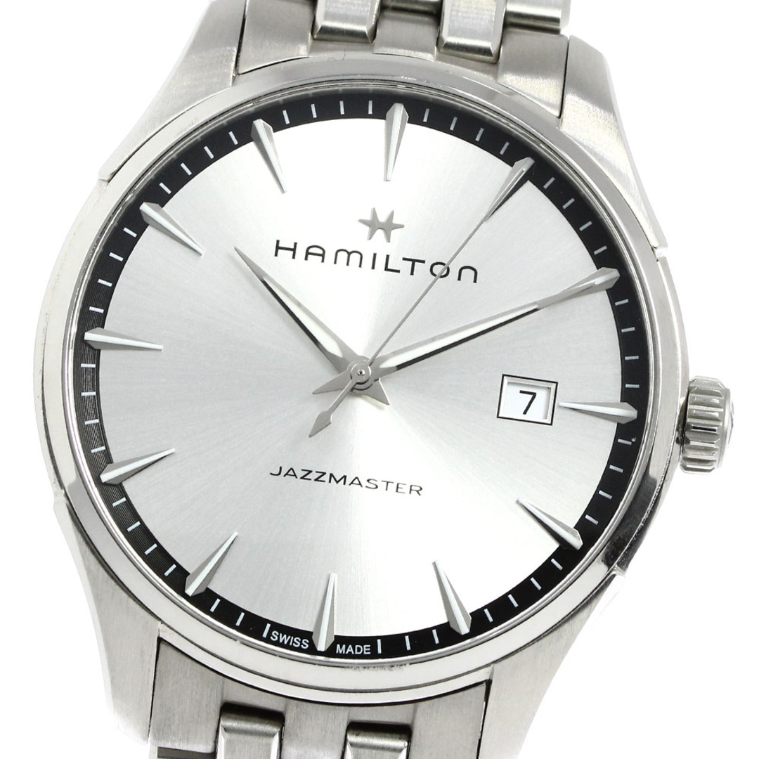 ハミルトン HAMILTON H324510 ジャズマスター デイト クォーツ メンズ 良品 _765458