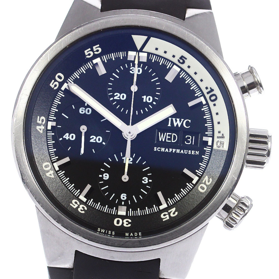 ★保証書付き【IWC SCHAFFHAUSEN】IWC アクアタイマー シャーク クロノグラフ デイト IW379506 自動巻き メンズ_732318