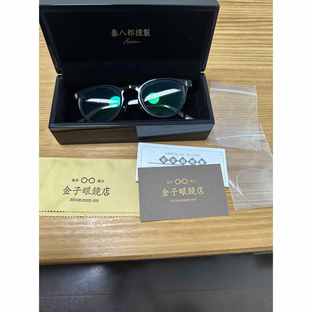 金子眼鏡　泰八郎謹製 Premier VI ブルーササ　超美品　鯖江 泰八郎謹製 | 【泰八郎謹製】 Premier6 プレミア6 BK（ブラック