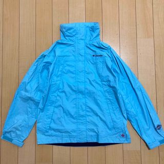 コロンビア(Columbia)のColumbia コロンビア　グラスバレーレインスーツ(ジャケットのみ)水色(登山用品)