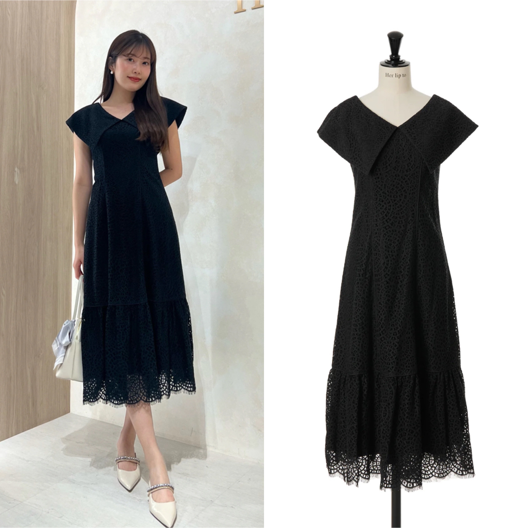 Her lip to(ハーリップトゥ)のHerlipto ★ Como Back Lace-Up Dress レディースのワンピース(ロングワンピース/マキシワンピース)の商品写真