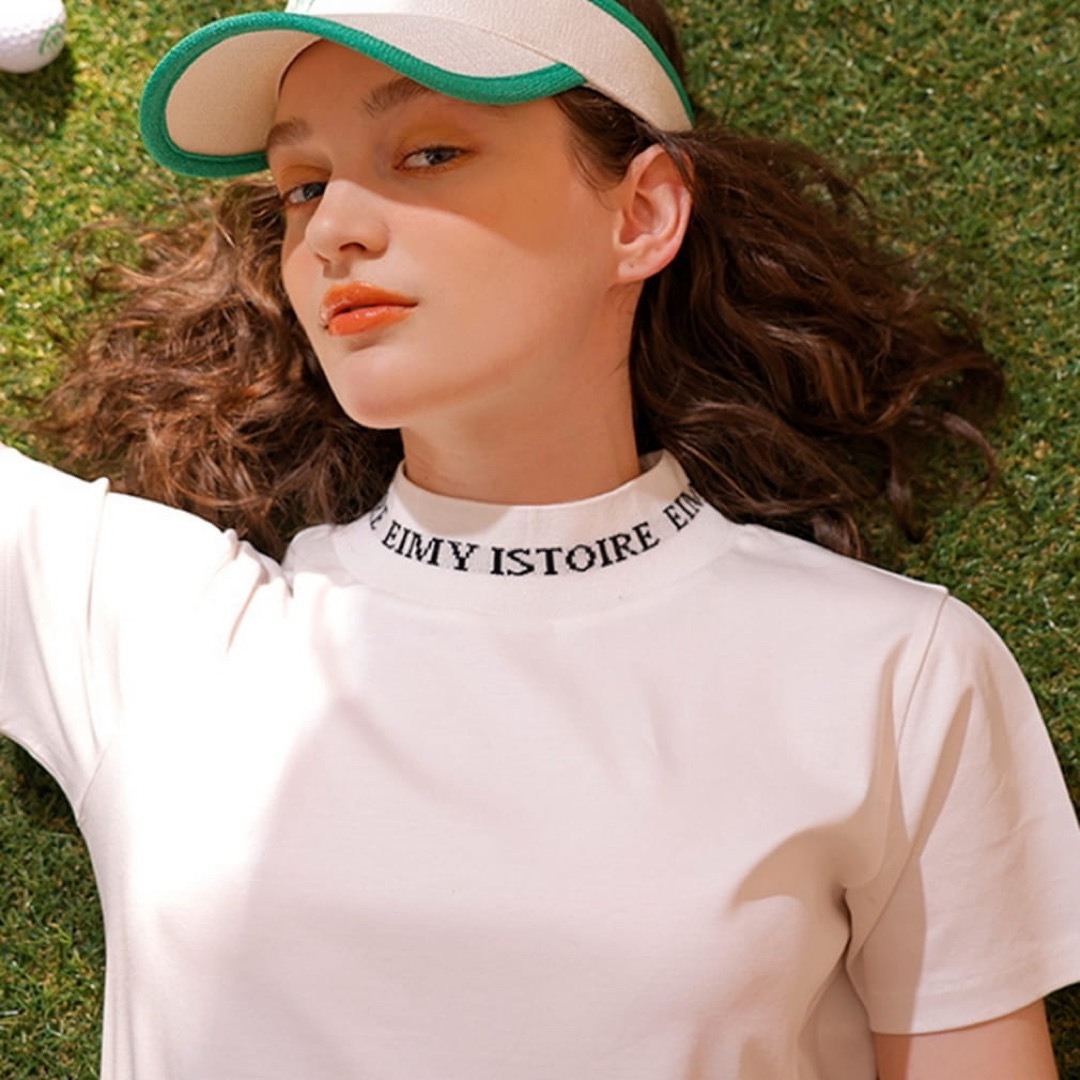 eimy istoire(エイミーイストワール)のEIMY GOLF ロゴハイネックTシャツ メンズのトップス(Tシャツ/カットソー(半袖/袖なし))の商品写真