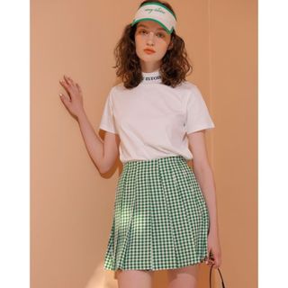 エイミーイストワール(eimy istoire)のEIMY GOLF ロゴハイネックTシャツ(Tシャツ/カットソー(半袖/袖なし))