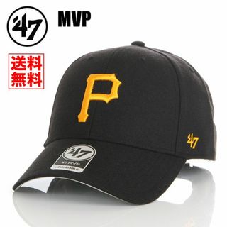 フォーティセブン(47 Brand)の【新品】47BRAND MVP キャップ パイレーツ 帽子 黒メンズ レディース(キャップ)