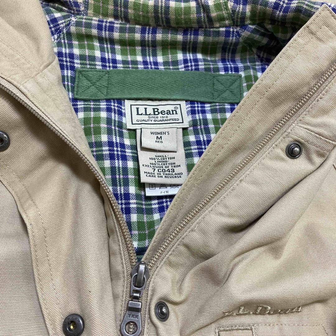 エルエルビーン L.L.Bean フード付きジャケット ベージュ Mサイズ