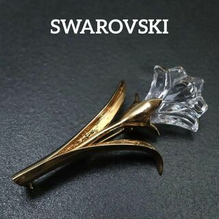 SWAROVSKI - 【匿名配送】SWAROVSKI スワロフスキー ブローチ 花
