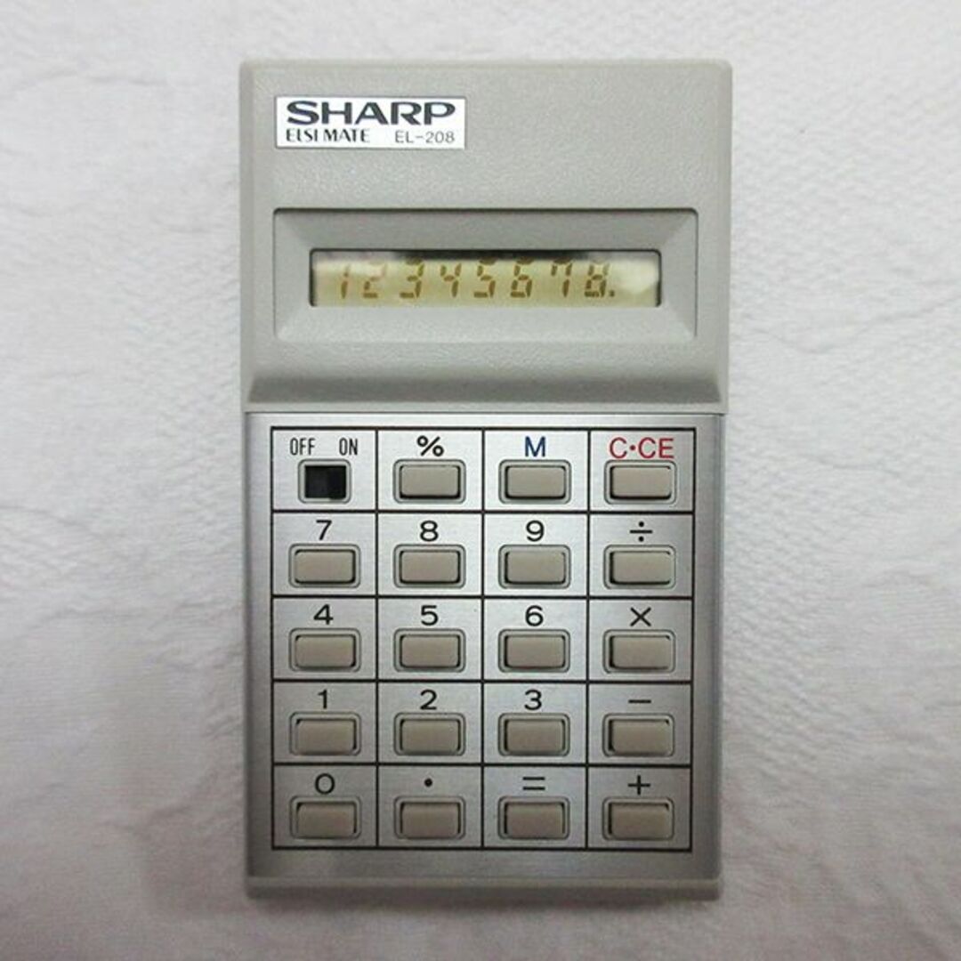 SHARP - 80s 未使用 動作品 SHARP シャープ EL-208 電卓 の通販