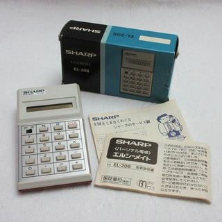 シャープ(SHARP)の80s 未使用 動作品 SHARP シャープ EL-208 電卓 (その他)