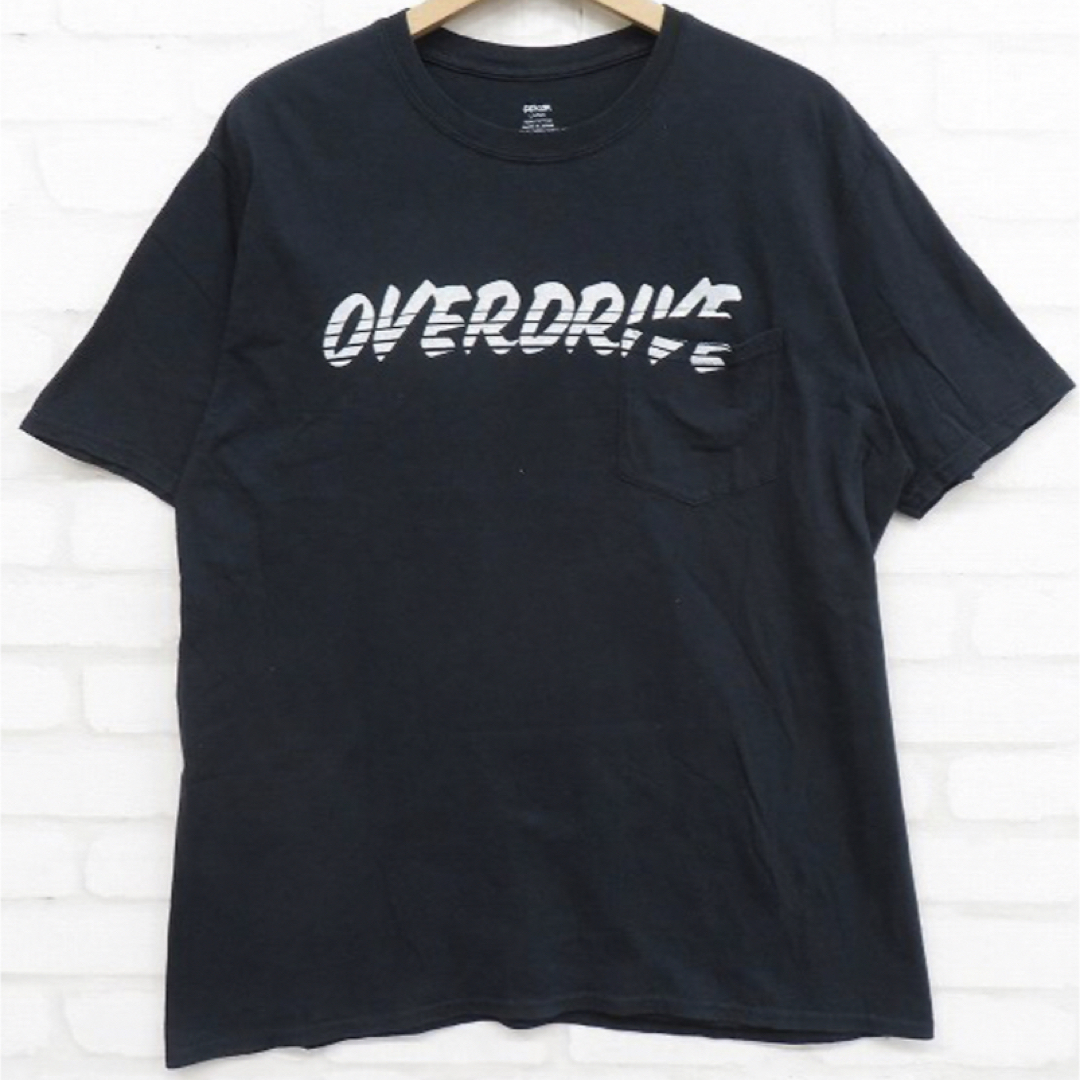 OVERDRIVE Tシャツ サイコム　濃紺　ネイビー　XL