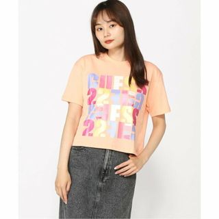 ゲス(GUESS)の【オレンジ(G3G1)】GUESS Tシャツ (W)Edwina Crop Tee(カットソー(長袖/七分))