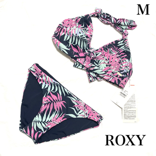 ロキシー(Roxy)の【新品】ROXY　水着　ビキニ　M　ネイビー　ピンク　ロキシー　リバーシブル(水着)
