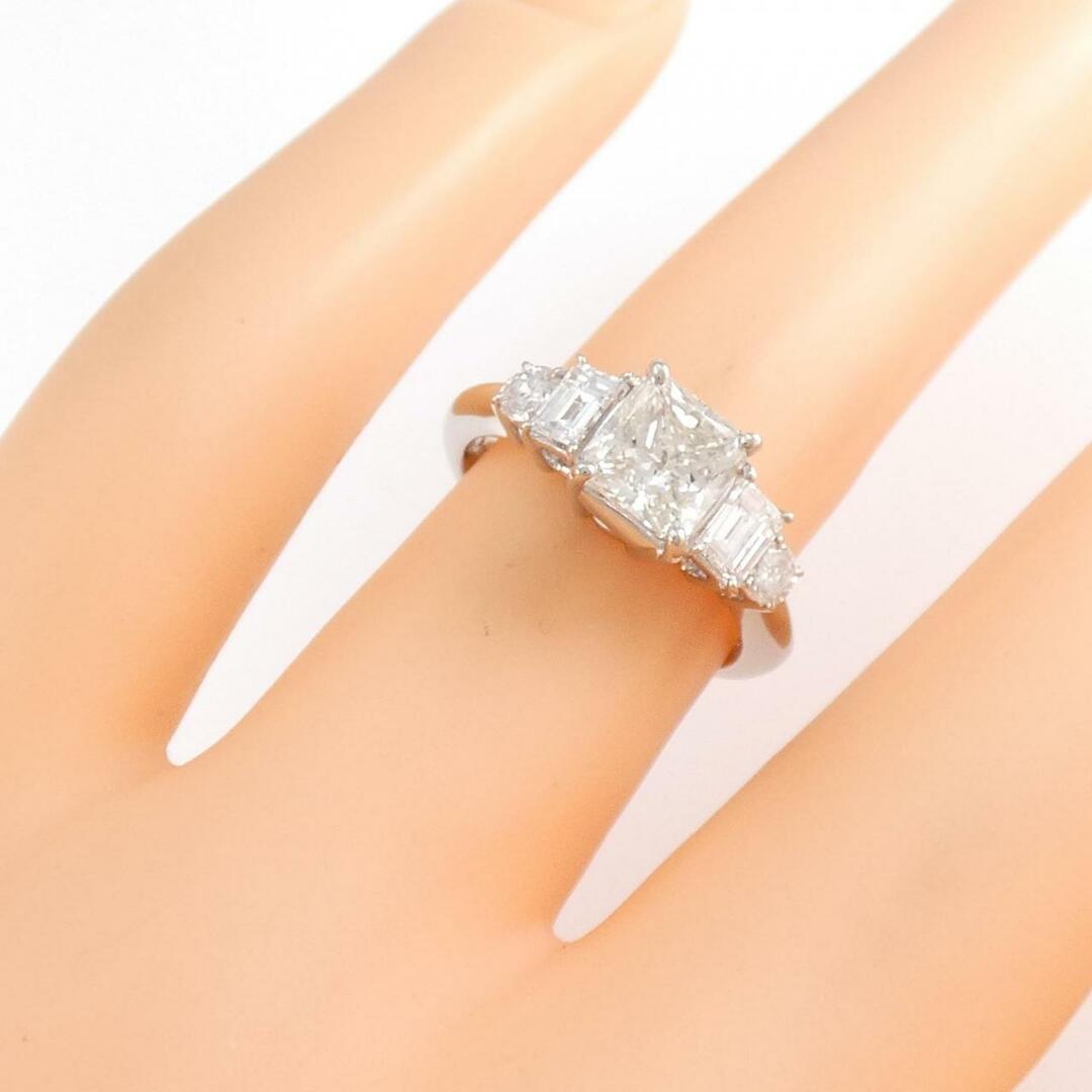 PT ダイヤモンド リング 1.038CT K SI2 ファンシーカット