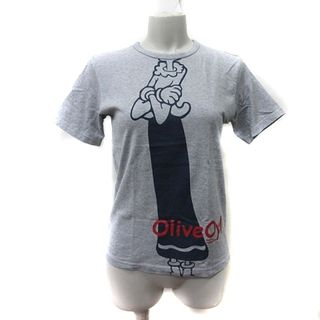 オゾック(OZOC)のオゾック Tシャツ カットソー 半袖 オリーブ 38 グレー /YI(Tシャツ(半袖/袖なし))