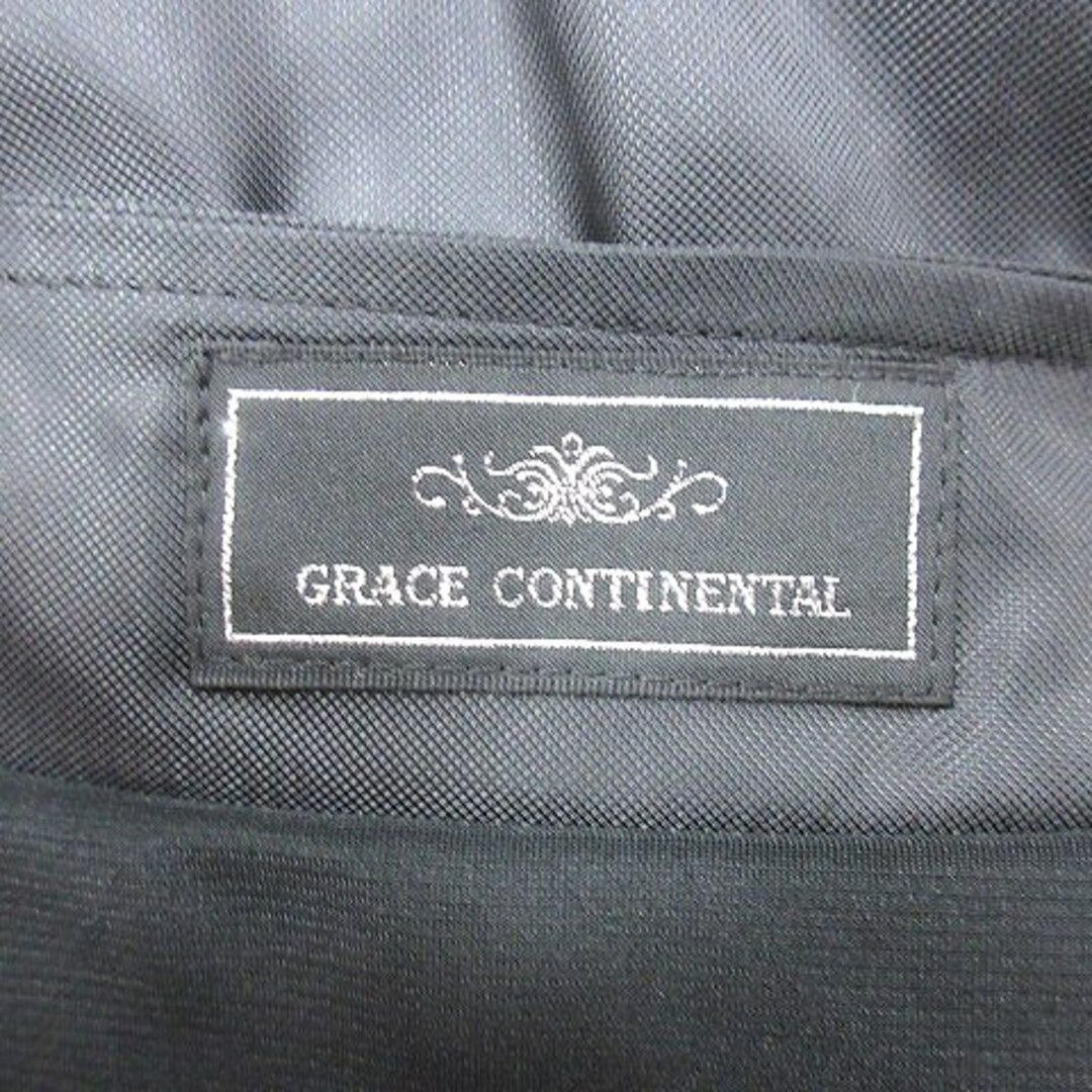 GRACE CONTINENTAL(グレースコンチネンタル)のグレースコンチネンタル ジャケット ブルゾン 総裏地 36 黒 ブラック /AU レディースのジャケット/アウター(ブルゾン)の商品写真