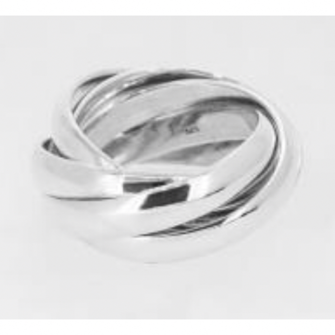 五連　マルチリンク　シルバー925リング　スターリングシルバー17号　5B② メンズのアクセサリー(リング(指輪))の商品写真