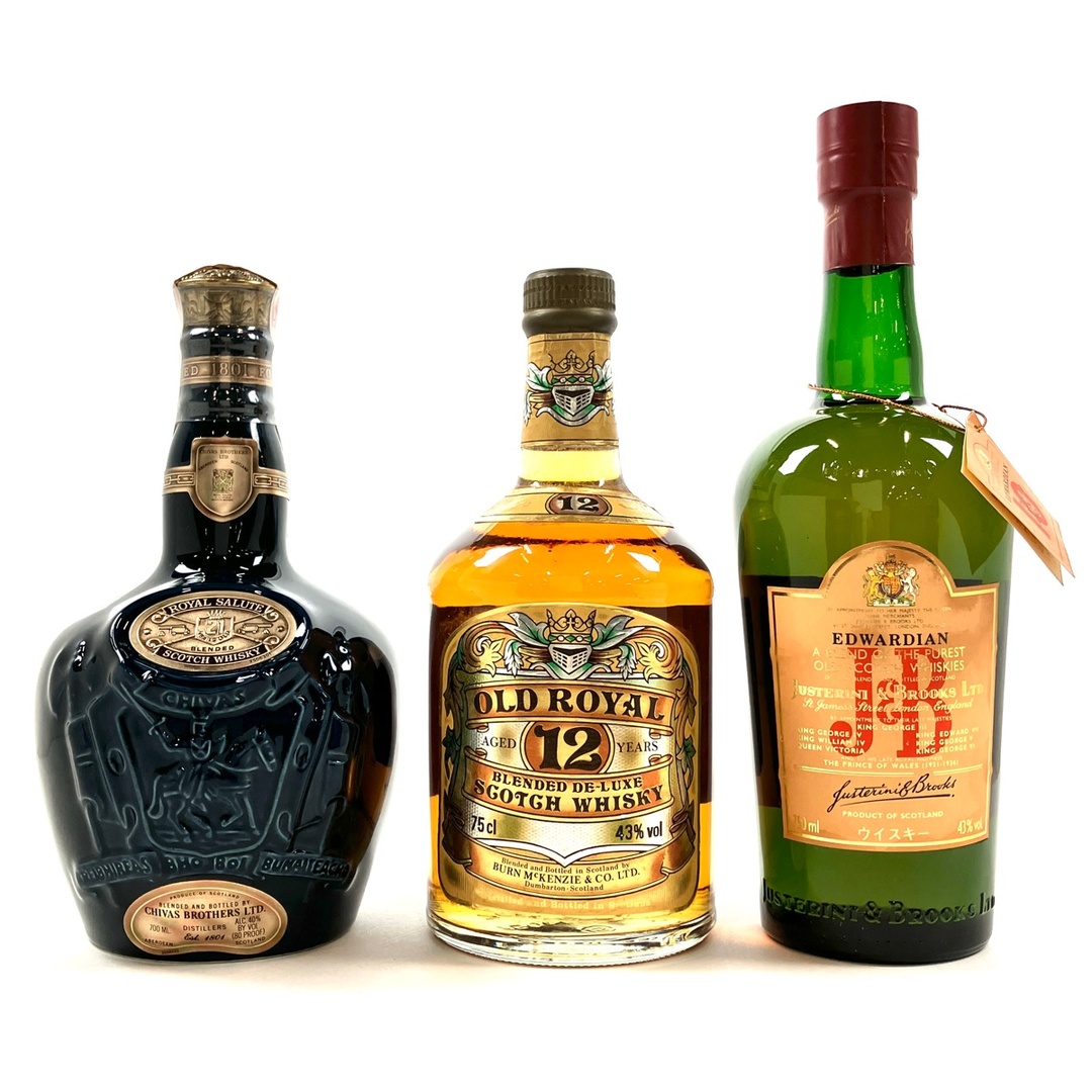 3本 CHIVAS BROTHERS OLD ROYAL J&B スコッチ - culturabombinhas.com.br