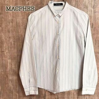 マカフィー(MACPHEE)のMACPHEE マカフィー　シャツ　ライトブルー　ストライプ(シャツ/ブラウス(長袖/七分))