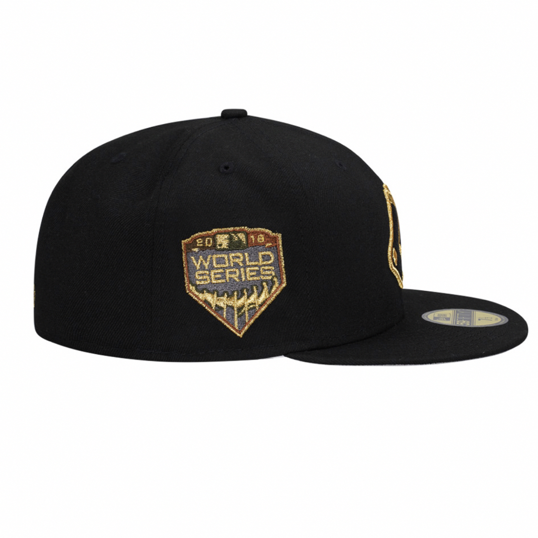 【入手困難】NEW ERA レッドソックス 59fifty WS2018 黒金 1