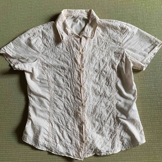 ユニクロ(UNIQLO)のユニクロ　綿レースシャツ(シャツ/ブラウス(半袖/袖なし))